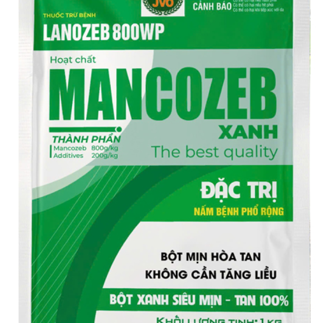 MANCOZEB XANH GÓI 1KG- PHÒNG ĐỐM VÀNG LÁ, THÁN THƯ, SƯƠNG MAI, TRỊ NẤM BỆNH