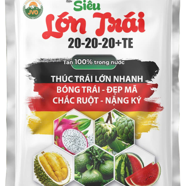 SIÊU LỚN TRÁI 20-20-20+TE - THÚC TRÁI LỚN NHANH, CHẮC RUỘT NẶNG KÝ