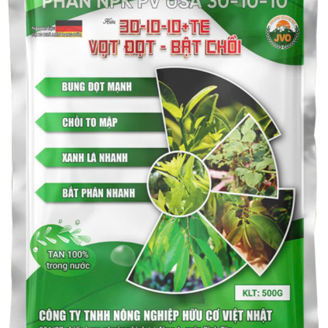 VỌT ĐỌT BẬT CHỒI 30-10-10+TE - BUNG ĐỌT MẠNH CHỒI TO MẬP XANH LÁ NHANH