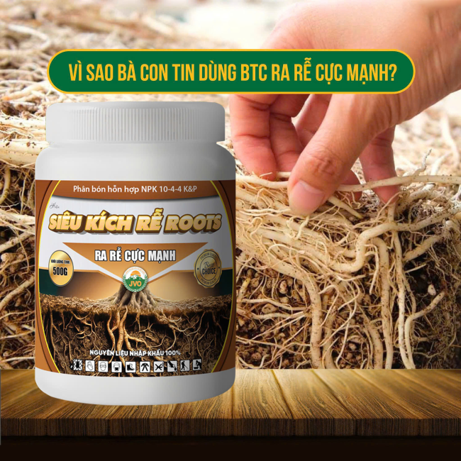 SIÊU KÍCH RỄ ROOTS 500GR - RA RỄ CỰC MẠNH HIỆU QUẢ CAO