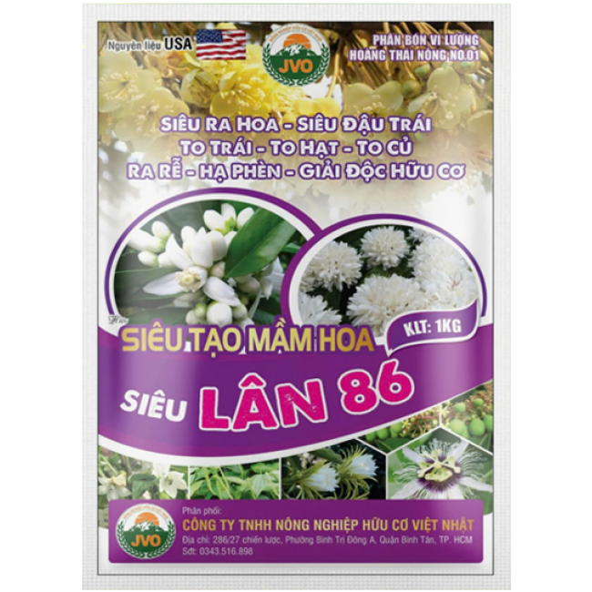LÂN 86 - TẠO MẦM HOA TĂNG TỈ LỆ ĐẬU TRÁI, KÍCH RA HOA ĐỒNG LOẠT