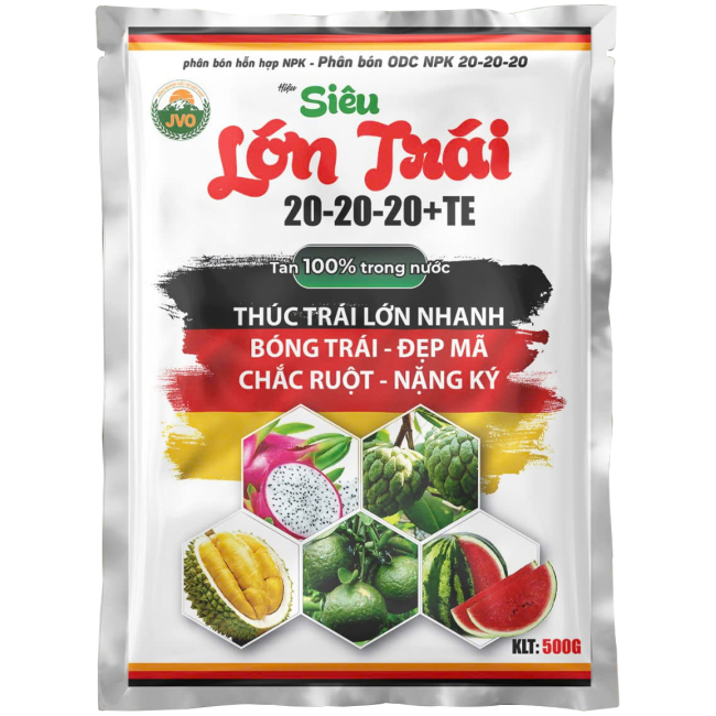 SIÊU LỚN TRÁI 20-20-20+TE - THÚC TRÁI LỚN NHANH, CHẮC RUỘT NẶNG KÝ