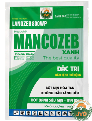 MANCOZEB XANH GÓI 1KG- PHÒNG ĐỐM VÀNG LÁ, THÁN THƯ, SƯƠNG MAI, TRỊ NẤM BỆNH